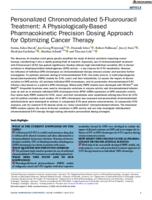 Personalized chronomodulated 5-Fluorouracil treatment