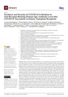 Incidence and severity of COVID-19 in relation to anti-receptor-binding domain IgG antibody level after COVID-19 vaccination in kidney transplant recipients