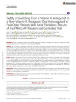 Safety of switching from a vitamin K antagonist to a non-vitamin K antagonist oral anticoagulant in frail older patients with atrial fibrillation