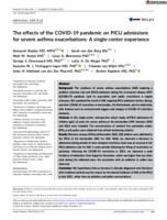 The effects of the COVID-19 pandemic on PICU admissions for severe asthma exacerbations