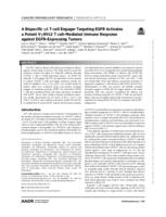 A bispecific gd T-cell engager targeting EGFR activates a potent Vg9Vd2 T cell-mediated immune response against EGFR-expressing tumors