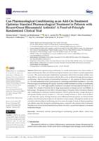 Can pharmacological conditioning as an add-on treatment optimize standard pharmacological treatment in patients with recent-onset rheumatoid arthritis?