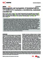 Immunogenicity and reactogenicity of intradermal mRNA-1273 SARS-CoV-2 vaccination