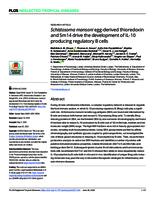 Schistosoma mansoni egg-derived thioredoxin and Sm14 drive the development of IL-10 producing regulatory B cells