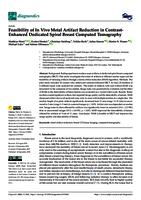 Feasibility of in vivo metal artifact reduction in contrast-enhanced dedicated spiral breast computed tomography