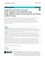 Long-term outcomes of young, node-negative, chemotherapy-naïve, triple-negative breast cancer patients according to BRCA1 status