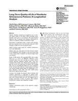 Long-term quality of life of vestibular schwannoma patients