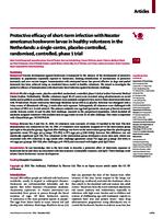 Protective efficacy of short-term infection with Necator americanus hookworm larvae in healthy volunteers in the Netherlands