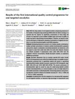 Results of the first international quality control programme for oral targeted oncolytics