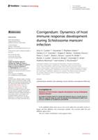 Dynamics of host immune response development during Schistosoma mansoni infection (vol 13, 906338, 2022)