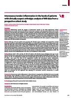 Interosseous tendon inflammation in the hands of patients with clinically suspect arthralgia