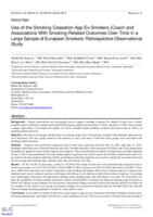 Use of the smoking cessation app Ex-Smokers iCoach and associations with smoking-related outcomes over time in a large sample of European smokers