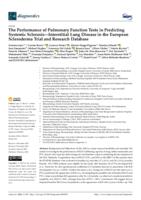 The performance of pulmonary function tests in predicting systemic sclerosis