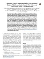 Prognostic value of nonalcoholic fatty liver disease in patients with severe aortic stenosis who underwent transcatheter aortic valve implantation