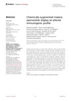 Chemically augmented malaria sporozoites display an altered immunogenic profile