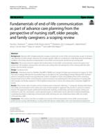 Fundamentals of end-of-life communication as part of advance care planning from the perspective of nursing staff, older people, and family caregivers