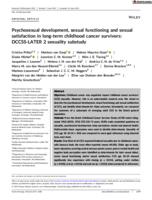 Psychosexual development, sexual functioning and sexual satisfaction in long-term childhood cancer survivors