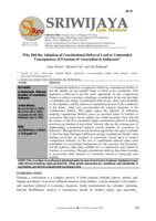 Why did the adoption of constitutional deferral lead to unintended consequences of freedom of association in Indonesia?