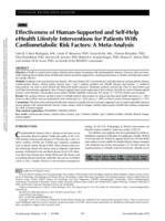 Effectiveness of human-supported and self-help ehealth lifestyle interventions for patients with cardiometabolic risk factors