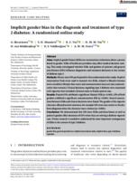 Implicit gender bias in the diagnosis and treatment of type 2 diabetes