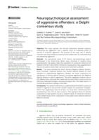 Neuropsychological assessment of aggressive offenders
