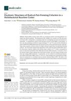 Electronic structures of radical-pair-forming cofactors in a heliobacterial reaction center