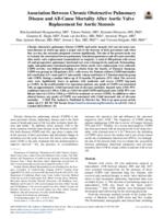 Association between chronic obstructive pulmonary disease and all-cause mortality after aortic valve replacement for aortic stenosis