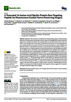 A truncated 14-amino-acid myelin protein-zero-targeting peptide for fluorescence-guided nerve-preserving surgery