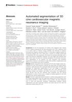 Automated segmentation of 3D cine cardiovascular magnetic resonance imaging