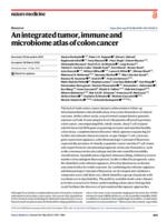 An integrated tumor, immune and microbiome atlas of colon cancer