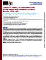 Association between CKD-MBD and mortality in older patients with advanced CKD
