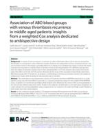 Association of ABO blood groups with venous thrombosis recurrence in middle-aged patients