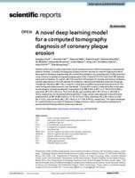 A novel deep learning model for a computed tomography diagnosis of coronary plaque erosion