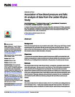 Association of low blood pressure and falls