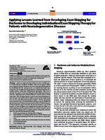 Applying lessons learned from developing exon skipping for duchenne to developing individualized exon skipping therapy for patients with neurodegenerative diseases