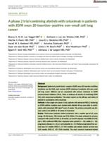 A phase 2 trial combining afatinib with cetuximab in patients with EGFR exon 20 insertion-positive non-small cell lung cancer