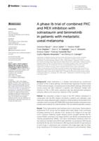 A phase Ib trial of combined PKC and MEK inhibition with sotrastaurin and binimetinib in patients with metastatic uveal melanoma