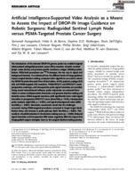 Artificial intelligence-supported video analysis as a means to assess the Impact of DROP-IN image guidance on robotic surgeons