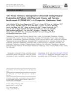 ASO vsual abstract: intraoperative Ultrasound During Surgical Exploration in Patients with Pancreatic Cancer and Vascular Involvement (ULTRAPANC)