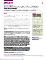 Absolute and relative risks of kidney outcomes associated with lithium vs valproate use in Sweden