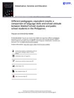 “Different pedagogies, equivalent results: a comparison of language skills and school attitude between Waldorf school students and public school students in the Philippines”