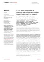 B cell immune profiles in dysbiotic vermiform appendixes of pancreatic cancer patients