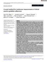 A novel method for continuous measurements of clinical practice guideline adherence