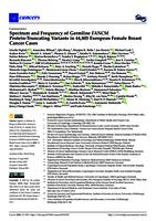 Spectrum and frequency of germline FANCM protein-truncating variants in 44,803 European female breast cancer cases