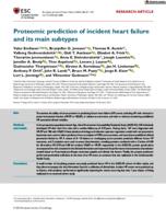 Proteomic prediction of incident heart failure and its main subtypes