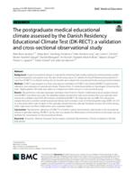 The postgraduate medical educational climate assessed by the Danish Residency Educational Climate Test (DK-RECT)