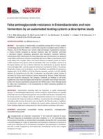 False aminoglycoside resistance in Enterobacterales and non-fermenters by an automated testing system