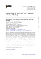 Non-Lorentzian IIB supergravity from a polynomial realization of SL(2, ℝ)