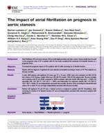 The impact of atrial fibrillation on prognosis in aortic stenosis