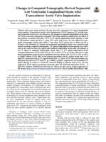 Changes in computed-tomography-derived segmental left ventricular longitudinal strain after transcatheter aortic valve implantation